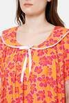Naidu Hall Cotton Full Length Nightdress - Dark Pink — thumbnail 7